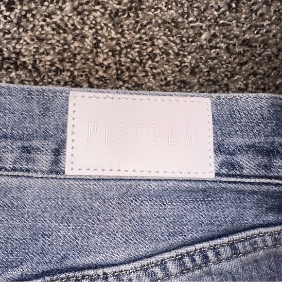 Pistola Light Blue Distressed Woman’s Boyfriend Jeans Size 25 Preppy Picnic Mood - Picture 14 of 14